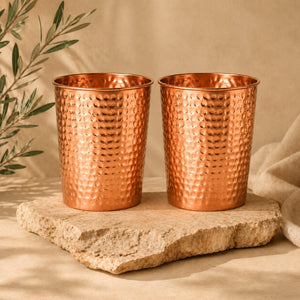 2 Copper Glasses