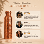 Levarres™ Pure Copper Water Bottle — Handcrafted | Naturally Antimicrobial | 800ml